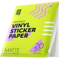 thumbnail image 1 of Papel adhesivo de vinilo imprimible SMALL SMILE, 20 hojas, acabado mate, 22 x 28 cm, 1 of 9