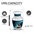 thumbnail image 3 of Yatskia Smoky Puffin Large Cremation Urns for Human Ashes Adult Man, Small Memorial Urn for Ashes Adult Male, Decorative Urns for Ash, (Tasty 10 Inch and 3 Inch), 3 of 8