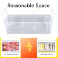 thumbnail image 3 of Cesta de Nevera Acero Revestido de PE Cesta de Alimentos para el Diseño de Malla del Frigorífico Asas Dobles Alambre de Acero Cesta de Almacenamiento de Nevera Estructura ANGGREK Otros, 3 of 8