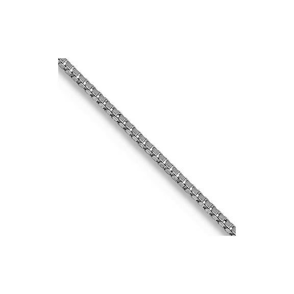 14k Gold Wg .5mm Box With Lobster Clasp Chain Necklace 14 Inch Chain Necklace - 1.1 Grams