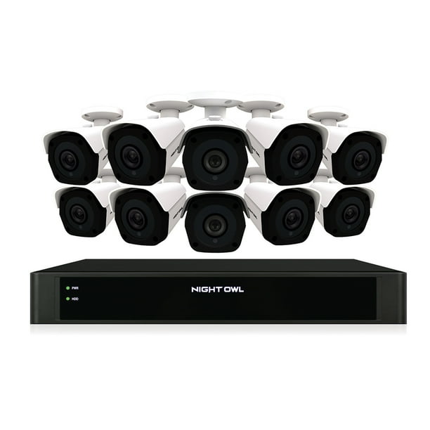 Night Owl 16 Channel 4K Ultra HD Wired Security System with 10 x 4K IP