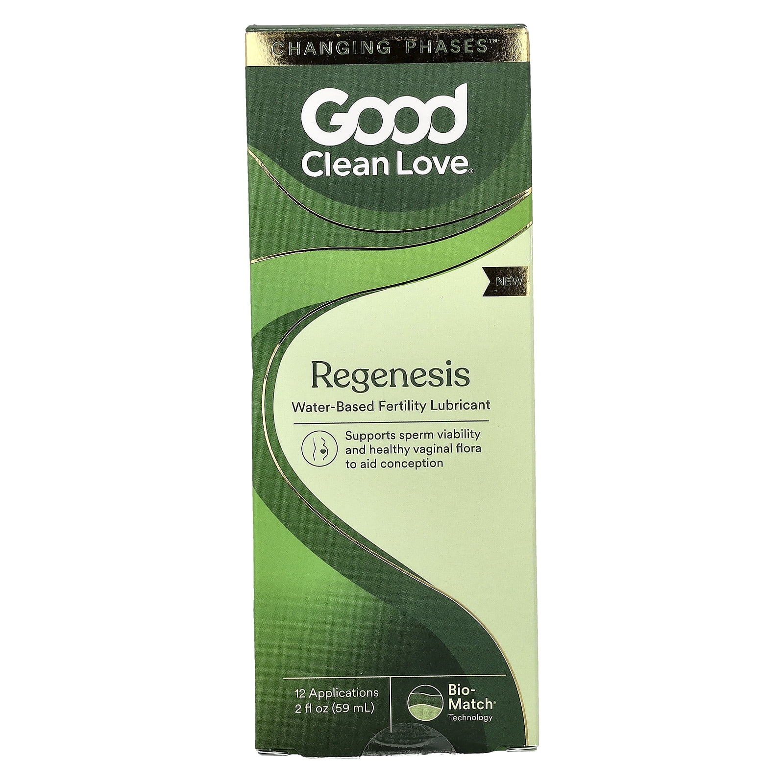 Good Clean Love: BioGenesis™ Fertility-Friendly Lubricant, Water-Based & Paraben-Free Lube, for Women & Couples Trying to Conceive, Safe for Sex Toys, 2 oz
