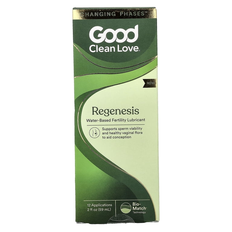 good clean love biogenesis fertility lubricant Good Clean Love, BioGenesis Fertility-Friendly Lubricant, Water-Based,  Paraben-Free, 2 oz