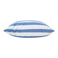 thumbnail image 4 of Noble House Hawthorne 18" Fabric Striped Water Resistant Square Throw Pillow, Blue, White, 4 of 7