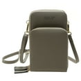 thumbnail image 1 of Bolso de hombro único Mini bolso bandolera para mujer con correa ajustable, bolsos con cremallera de patrón sólido, Mini bolso multiusos, bolso impermeable, 1 of 7