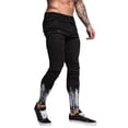 thumbnail image 1 of B91xZ Mens Slim Fit Jeans Ripped Distressed Destroyed Straight Fit Washed Denim Jeans,Black M, 1 of 5