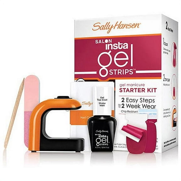 Sally Hansen Insta Gel Strips Starter Kit, Wine Not, 0.419 Fl. Oz.
