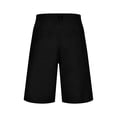 thumbnail image 5 of Men's Linen Shorts - Elastic Waist Casual Beach Pants with 7" Inseam, 5 of 6