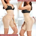 thumbnail image 3 of Irisnaya Shapewear Bodysuits for Women Padded Butt Lifter Seamless High Waist Trainer Slim Panties Tummy Control Body Shaper Hip Enhancer Thigh(Beige 3X-Large), 3 of 8
