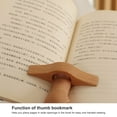 thumbnail image 4 of Anillo de Lectura Novedoso, Cómodo de Madera, Usando el Marco de Pulgar, Ergonímico Portátil para Biblioteca, 4 of 7