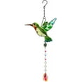 thumbnail image 1 of Crystal Attrape-Soleil de Fenêtre, Mignon Prisme de Colibri Vert, 1 of 5