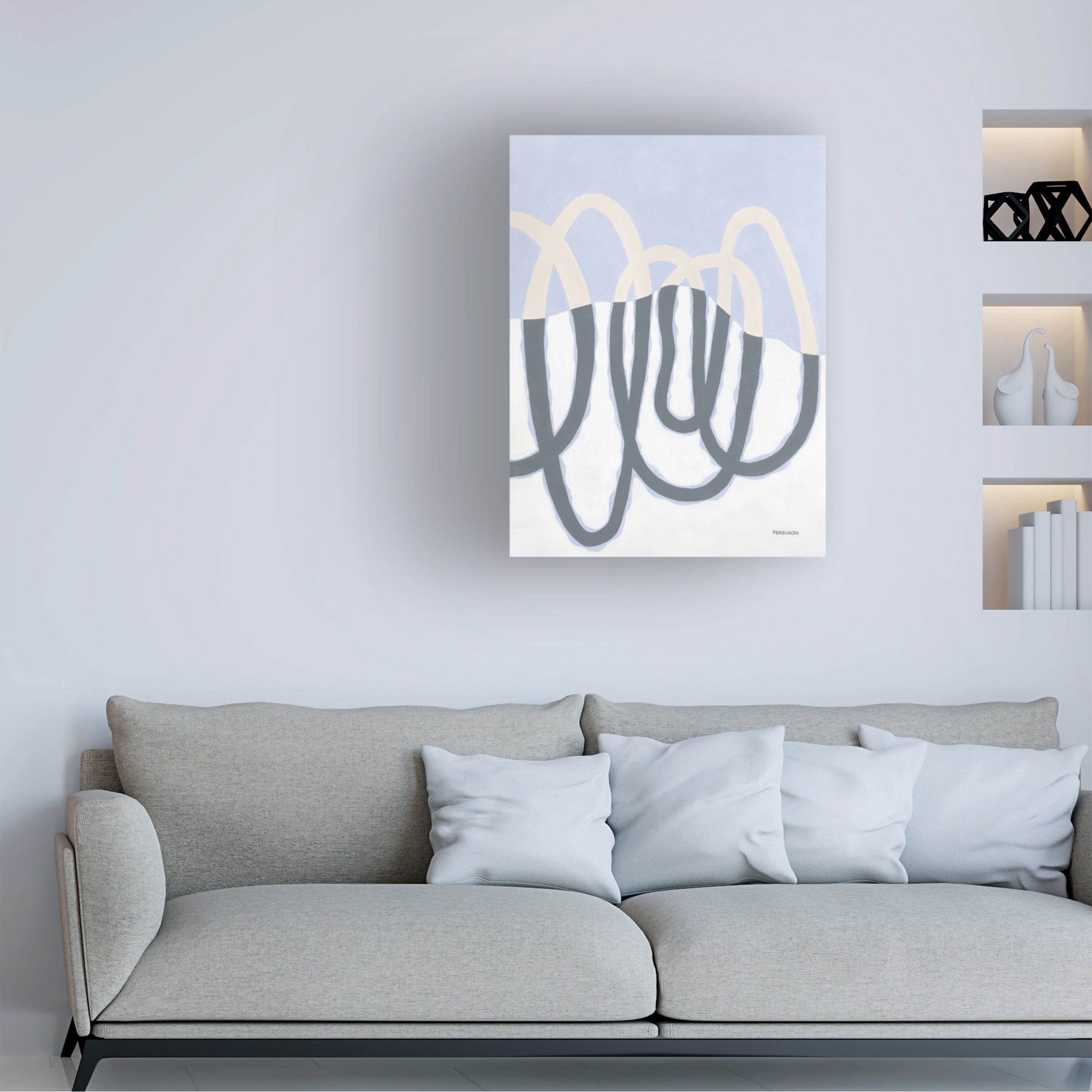 Kathy Ferguson 'Loops II' Canvas Art