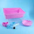 thumbnail image 5 of Pink Hamster Cage with Running Wheel and Water Jug for Small Pets Ideal Pet House 1pc, 5 of 6