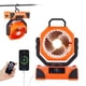 thumbnail image 1 of Ventilador Recargable AISVELDY para Camping con Batería y Luz LED 20h, 1 of 7