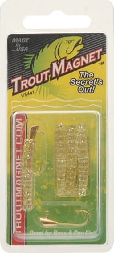 Trout Magnet Leland's Lures Jig Heads, 1/4 oz, with Extra Long Size 8 Hooks  and Extra Strong Wire, 25-Pack, Black : : Everything Else