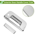 thumbnail image 4 of Exterior Door Handle Cover Trim Tailgate Door Handle Cover for Chevy Silverado 1500 2007-2013 Electroplated Silver Tone ABS 1 Set, 4 of 7