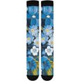 thumbnail image 7 of Coolnut Blue Flowers Compression Socks Women Men Knee High Stockings 1Pair for Sports, Running, Travel39 Gift, 7 of 7