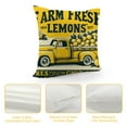 thumbnail image 4 of COMIO Fresh Lemons Truck Throw Pillow Covers Summer Farmhouse Square Decorative Pillowcases Home Sweet Home Lemons Decorations for Sofa,Couch,Bed, Patio, 4 of 5