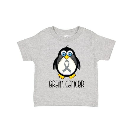 

Inktastic Brain Cancer Awareness Penguin Gift Toddler Boy or Toddler Girl T-Shirt