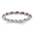 thumbnail image 3 of Auriga 925 Sterling Silver Rhodolite Garnet Ring for Women Size- 6, 3 of 6