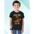 thumbnail image 2 of Turkey Pour Some Gravy On Me Funny Thanksgiving Youth T-shirt For Kids, L, Black, 2 of 6