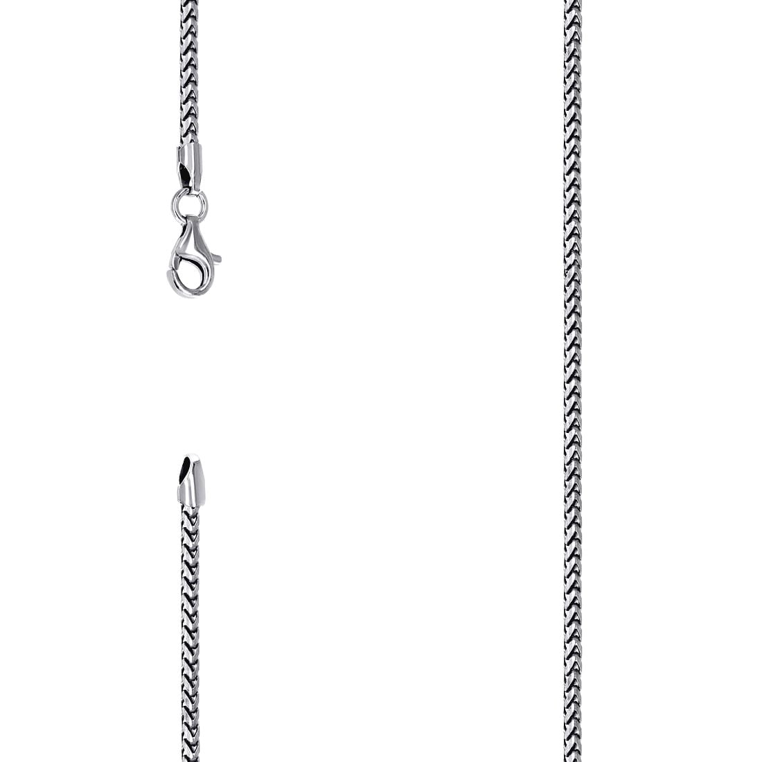 NKlaus 38 cm Pea Chain 925 Silver Elegant Necklace Width
