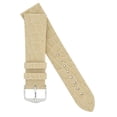 thumbnail image 4 of HIRSCH Sobek Leather Watch Strap - Beige - M - 12mm - Stainless Steel Silver buckle, 4 of 9