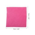 thumbnail image 5 of Unique Bargains 10 Pcs Reusable Glasses Cleaning Cloth for Glasses 3.94"x3.94" Rose Red, 5 of 5