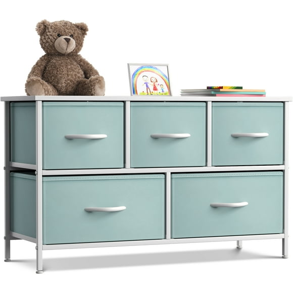 Sorbus Dresser with 5 Drawers - Furniture Storage Chest for Kid’s, Teens, Bedroom
