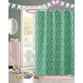 thumbnail image 3 of Easter Shower Curtain Flowers Eggs Bird Shower Curtains for Bathroom Decor Spring Floral Green Bath Curtains Sets for Spring Easter Bathroom Decor Fabric Waterproof Standard 72" X 72", 3 of 6