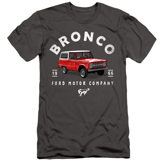 Ford Bronco Bronco Illustrated S/S Adult 30/1 T-Shirt Charcoal