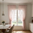thumbnail image 6 of French Lace Curtain Sheer Rod Pocket Window Panel 55x63 Inch, Floral Embroidery Semi-Sheer for Living Room Bedroom, 6 of 6