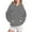 Grey, variant on Women's Star Print Hooded Sweatshirt with Pocket, Long Sleeve Graphic Pullover for Casual Streetwear, Comfy Lounge Wear, and Everyday Fashion Grey L