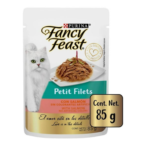Alimento para Gato Purina Fancy Feast Petit Filets con Salmón 85 g