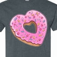 thumbnail image 4 of Inktastic Heart Shaped Donut with Pink Icing and Sprinkles T-Shirt, 4 of 5