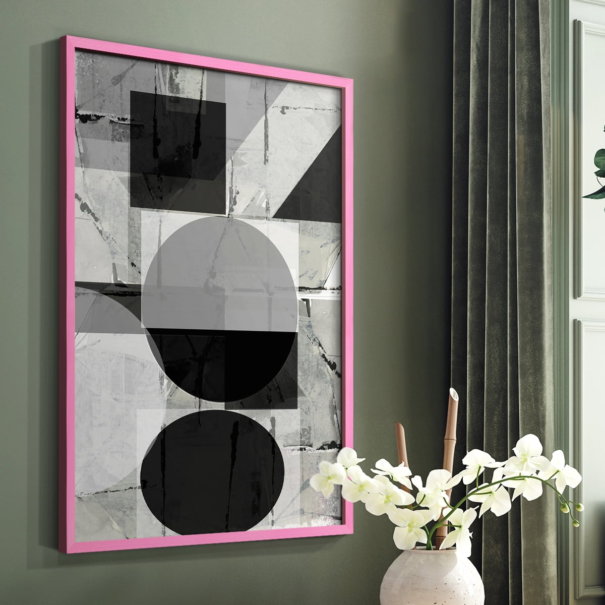 Abstract Neutrality II in Paper Solid Wood 11 x 14 Framed Print
