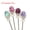 Silver（Random Pick）, variant on MATROOY 1PC Natural Fluorite Rose Flower Carved Hairpin Quartz Crystal Reiki Healing-Silver（Random Pick）