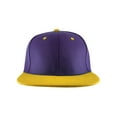 thumbnail image 2 of Top Headwear Flat Bill Adjustable Snapback Cap - Purple/Gold, 2 of 2