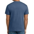 thumbnail image 2 of Hanes Beefy-T Short Sleeve T-Shirt for Men’s, Crewneck Casual Blank Shirt Denim Blue Tee, S, 2 of 5
