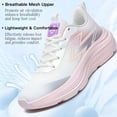 thumbnail image 3 of CHICVOMEY Women's Platform Walking Sneakers - Thick-Soled Breathable Running Sneakers with Arch Support Non-Slip - Lightweight Casual Outdoor Travel Shoes, 3 of 9