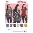 thumbnail image 3 of Simplicity Misses' Size 6-14 Pullover Tops Pattern, 1 Each, 3 of 6