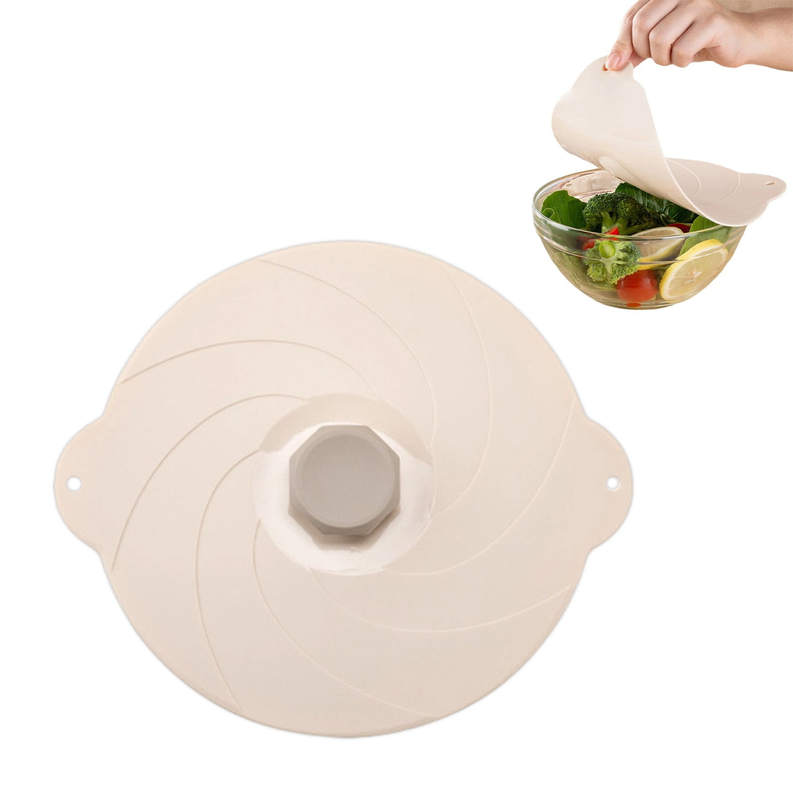 YAZHPA Silicone Bowl Lids Microwave Splatter Cover Universal Silicone Lids Reusable Heat Resistant Lid for Pots Cups and Bowls 12.6x11.02in