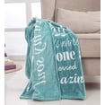 thumbnail image 4 of Christian Throw Blanket Religious Gifts - Inspirational Fluffy Blankets with Faith Hope Love Messages for Christian Gifts for Women | Snuggly Soft and Cozy Blanket Christian Decor | 50" X 60", 4 of 6