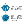 thumbnail image 2 of Câble d'Alimentation Maro 50ARVD36 Week-End; Cordon d'Alimentation; 50 Amp; 125/250 Volts; 36 Pieds; avec Bague de Verrouillage, 2 of 3
