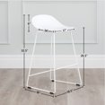 thumbnail image 4 of Tabouret de Comptoir Escape à Base Moderne en Plastique et Métal de Qualité Contractuelle (Ensemble de 2), 4 of 4