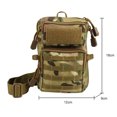 thumbnail image 3 of Molle Outdoor Riñonera EDC Bolsa Camping Trekking Bandolera (Camuflaje CP), 3 of 5