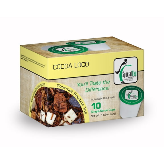 Special Tea Cocoa Loco Rooibos, Chocolate & Vanilla, 10 ct Single Serve Cups