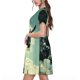 thumbnail image 2 of Disketp Bull Charging Through Waves para Vestido de Manga Corta para Mujeres, Vestidos de Verano para Mujeres, Casual y Holgado para la Playa, 2 of 6