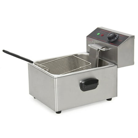 Best Choice Products 2500W Electric Deep Fryer w/ Easy Control Switch, Removable Tank, Basket, Lid, Residue Plate