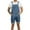 Light blue, variant on Giftesty Men Pants Clearance,Men Casual Solid Breast Pocket Denim Shorts Straight Type Overalls